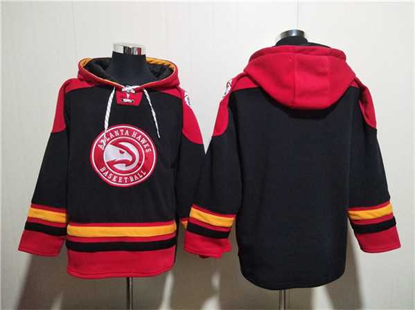 Men's Atlanta Hawks Blank Black Red Lace-Up Pullover Hoodie,We sell and wholesale Men's Atlanta Hawks Blank Black Red Lace-Up Pullover Hoodie on line form chian!